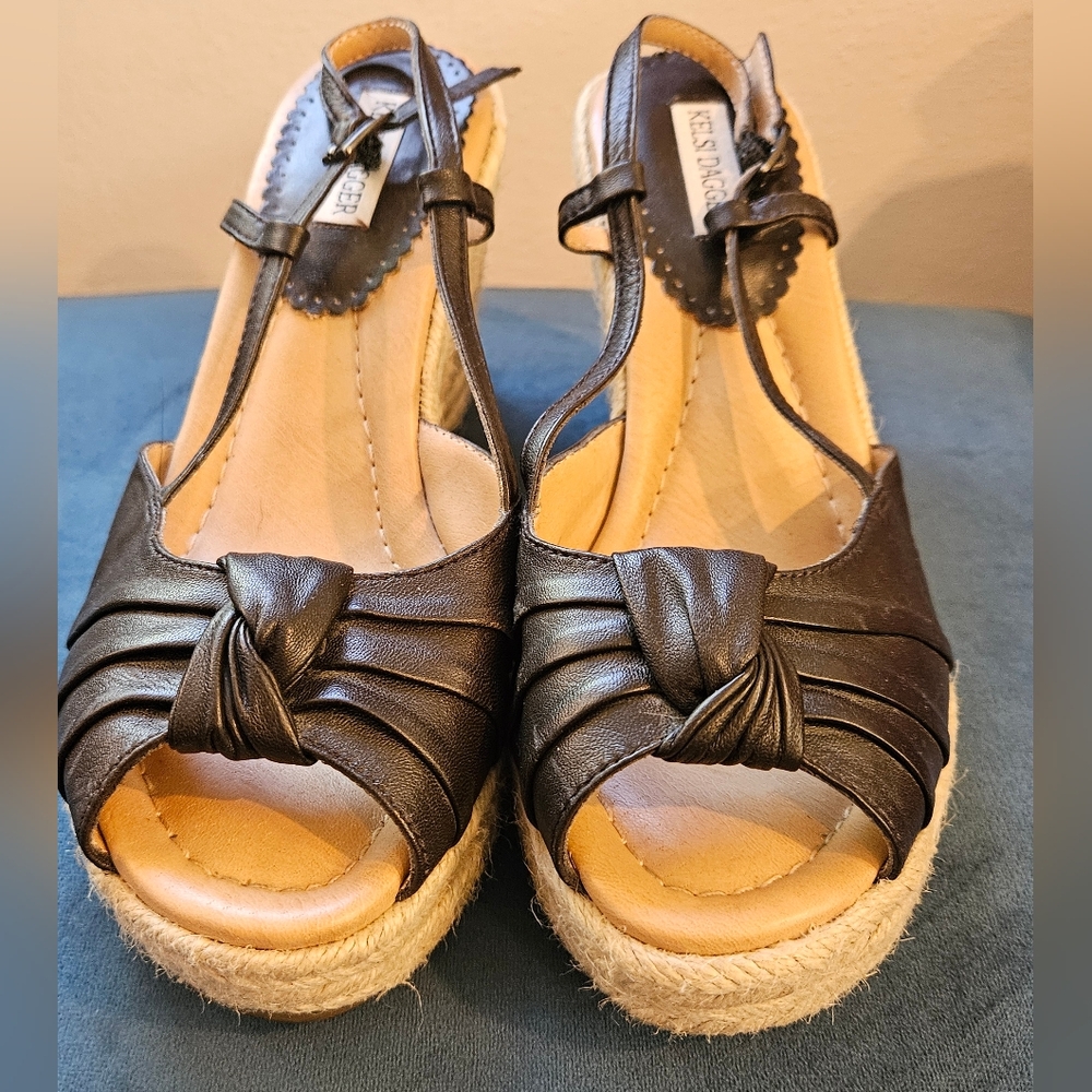 Kelsi Dagger Jenisa Espadrille Wedge Shoes, Sz. 8.5